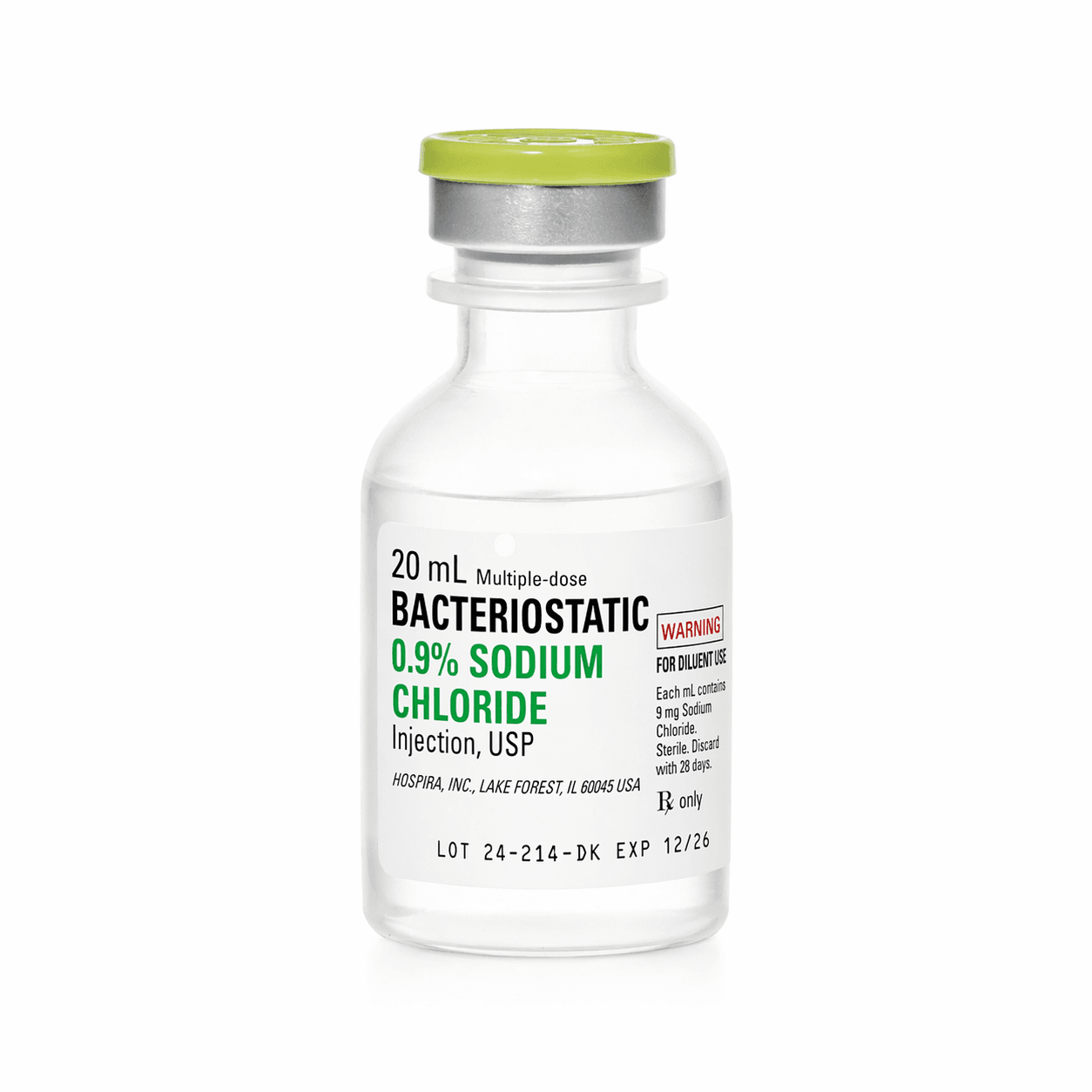 Bacteriostatic Sodium Chloride 20 mL
